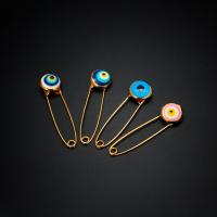 Tibetan Style Brooches, plated, fashion jewelry & enamel, more colors for choice, Sold By PC