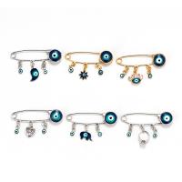 Zinc Alloy Brooches stoving varnish fashion jewelry & enamel & with rhinestone Length Approx 3.7 cm Sold By PC