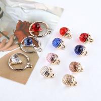 Crystal Pendants, Tibetan Style, with Crystal, gold color plated, DIY & different styles for choice, more colors for choice, nickel, lead & cadmium free, 10PCs/Bag, Sold By Bag
