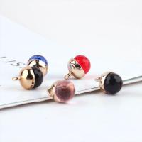 Crystal Pendants Zinc Alloy with Crystal gold color plated DIY nickel lead & cadmium free Sold By Bag