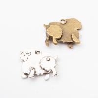 Tibetan Style Animal Pendants, plated, fashion jewelry & DIY, more colors for choice, Sold By PC