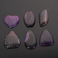 Purple Agate Pendants plated fashion jewelry & for woman Sold By PC