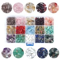 chips de pedras preciosas, misto de pedras semi-preciosas, banhado, joias de moda & DIY & misto, 180x110x40mm, vendido por box