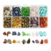 Chips de pierres précieuses, pierre gemme, vernis au four, bijoux de mode & DIY & mélangé, 160x110x50mm, Vendu par boîte
