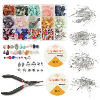 DIY Jewelry Supplies, Gemstone, plated, fashion jewelry & mixed, 180x110x40mm, Sold By Box