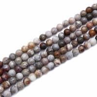 Achat Perlen, Ozean Achat, rund, poliert, DIY & verschiedene Größen vorhanden, verkauft von Strang