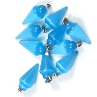Gemstone Pendants Jewelry, Natural Stone, with Tibetan Style, polished, DIY, more colors for choice, 33.50x15mm, 5PCs/Bag, Sold By Bag