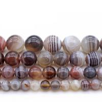 Naturliga Botswana Agate Pärlor, Rund, polerad, DIY & olika storlek för val, Säljs av Strand