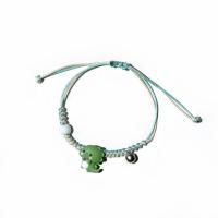 Fashion Create Wax Cord Bracelets with Porcelain & Zinc Alloy plated Adjustable & fashion jewelry Sold By Strand