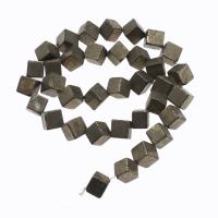 Nicht-magnetische Hämatit Perlen, Quadrat, 8x8x8mm, verkauft von Strang