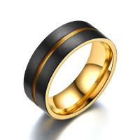 Палец кольцо из нержавеющей стали, нержавеющая сталь, Другое покрытие, разный размер для выбора & Мужский, 8mm, размер:6-13, продается PC