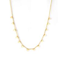 Edelstahl Schmuck Halskette, plattiert, Modeschmuck & für Frau, keine, 3SträngeStrang/Menge, verkauft von Menge