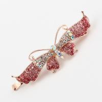 Hair Slide Zinc Alloy fashion jewelry & with rhinestone Sold By PC