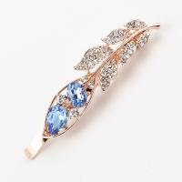 Hair Slide Zinc Alloy fashion jewelry & with rhinestone Sold By PC