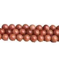 Natural Goldstone Beads, Round, polished, DIY & different size for choice, Sold By Strand