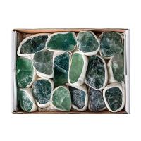 La fluorite verte décoration, avec boîte de papier, durable, vert, 180x130x40mm, Vendu par boîte