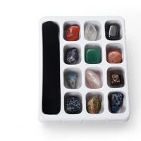 Naturstein Mineralien Specimen, mit Zettelkasten, 12 Stück & nachhaltiges, 130x110x30mm, verkauft von Box