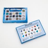 Pierre naturelle Spécimen de minéraux, avec Boîte en plastique, 20 pièces & durable, 180x120x20mm, Vendu par boîte