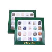 Přírodní kámen Vzorek minerálů, s Plastový box, 20 kusů & Udržitelné, 130x120x10mm, Prodáno By Box