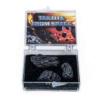 Meteorite Minerals Specimen, with Acrylic, durable, black, 40x55x20mm, Sold By Box