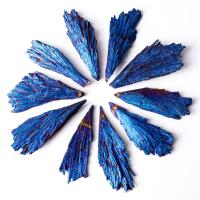 Schorl Decoration, plated, durable, blue, 40-60mm, Sold By PC