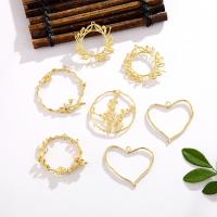 Brass Jewelry Pendants plated fashion jewelry & DIY yellow Sold By PC