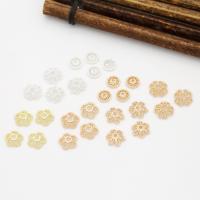 Brass Bead Cap plated fashion jewelry & DIY yellow Sold By PC