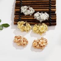 Connector Brass Κοσμήματα, Ορείχαλκος, επιχρυσωμένο, κοσμήματα μόδας & DIY, κίτρινος, Sold Με PC
