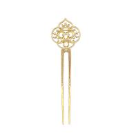 Hair Stick Findings Brass plated fashion jewelry & DIY golden Sold By PC