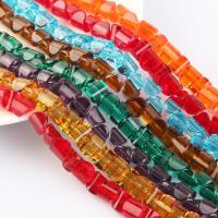 Crystal Beads, plated, fashion jewelry & DIY, multi-colored, 8mm, 100PC/Strand, Sold By Strand