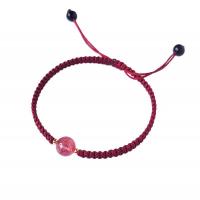 Bracelets de pierres précieuses, pierre gemme, avec corde de coton, Réglable & différents matériaux pour le choix & pour femme, plus de couleurs à choisir, Longueur:Environ 7 pouce, 10Strandstoron/lot, Vendu par lot