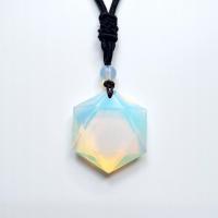 Opal Necklace with Cotton Cord Unisex Length Approx 23.62 Inch Sold By PC