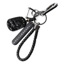 Bag Purse Charms Keyrings Keychains, Obsidian, with PU Leather & Tibetan Style, Unisex, more colors for choice, 45.2cm,95cm, Sold By PC