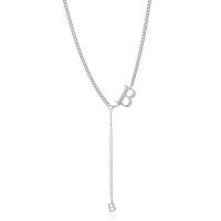 Edelstahl Schmuck Halskette, plattiert, Modeschmuck & für Frau, keine, 45+10cm, 5SträngeStrang/Tasche, verkauft von Tasche
