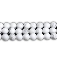 Howlite Beads, Round, polished, DIY & different size for choice, white, Sold By Strand