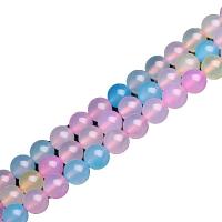 Morganite Beads, Round, polished, DIY & different size for choice, multi-colored, Sold By Strand