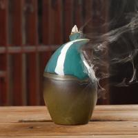 Backflow Incense Burner, Porcelain, plated, for home and office & durable, 195x110mm, Sold By PC