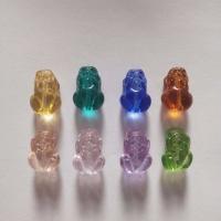 Animal Lampwork Beads, plated, fashion jewelry & DIY, more colors for choice, 17x11x23mm, Sold By PC