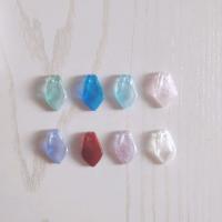 Plants Lampwork Pendants, plated, fashion jewelry & DIY, more colors for choice, 13x21mm, Sold By PC