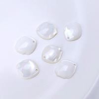 Shell Pendants, plated, fashion jewelry & DIY, beige camouflage, 13.50x11.80x2.80mm, Sold By PC