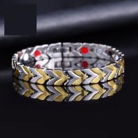 Bracelet santé magnétique thérapie, alliage de zinc, Placage, bijoux de mode & unisexe, plus de couleurs à choisir, Vendu par PC