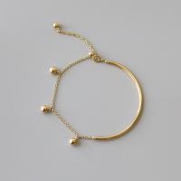 Tytan stalowa bransoleta, Titantium stali, biżuteria moda, złoty, 5mm, sprzedane przez Strand