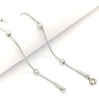 Stainless Steel Chain Necklace, plated, fashion jewelry & Unisex & different size for choice & snake chain, Sold By Strand