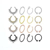 Bijoux de Piercing nez en acier inoxydable, Placage, bijoux de mode & unisexe & styles différents pour le choix, plus de couleurs à choisir, 0.80x8mm, Vendu par fixé