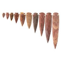 Colgantes de Ágata, punta de flecha, Bricolaje & diverso tamaño para la opción, roja alheña, Vendido por UD