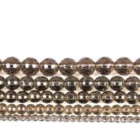 Perles de cristal rondes , poli, DIY & normes différentes pour le choix, Jonquille satiné, Vendu par brin