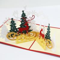 Greeting Card, Paper, plated, 3D effect & hollow, 150x150mm, Sold By PC