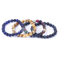 Natural Tiger Eye Bracelets, plated, fashion jewelry & different size for choice, more colors for choice, 170mm, Sold By Strand