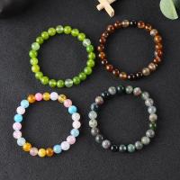 Agate Jewelry Bracelet Indian Agate plated fashion jewelry multi-colored 170mm Sold By Strand
