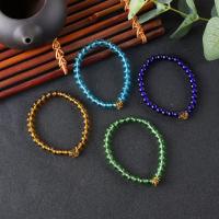 Bracelets de cristal, Placage, bijoux de mode, multicolore, 170x6mm, Vendu par brin